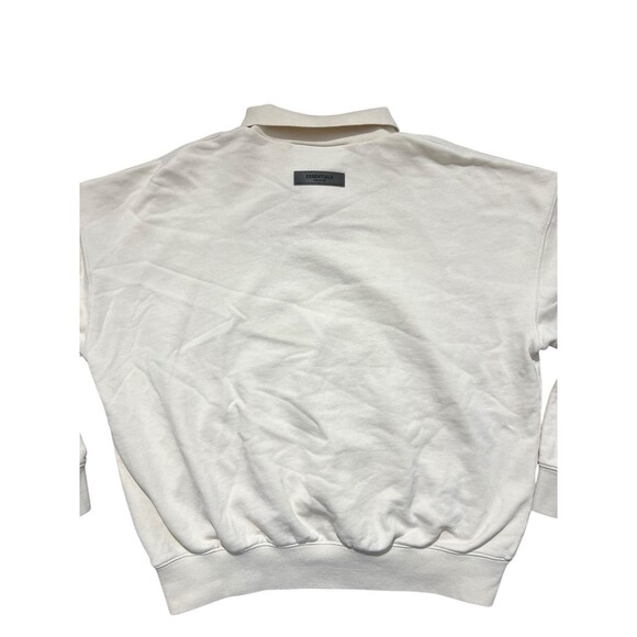 Fear Of God Essentials Egg Shell Long Sleeve Polo Shirt Size XS Unisex - Picture 7 of 11